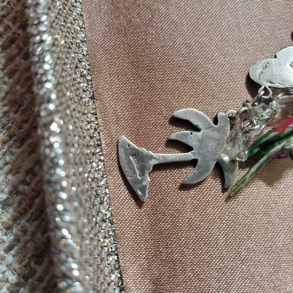 Vintage Lucy Issacs Sterling Rainforest Necklace - Picture 10 of 16